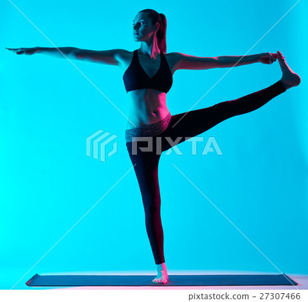 woman yoga exercices Hasta Padangusthasana 27307466
