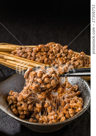 Natto with straw Natto Japanese foods 27308752