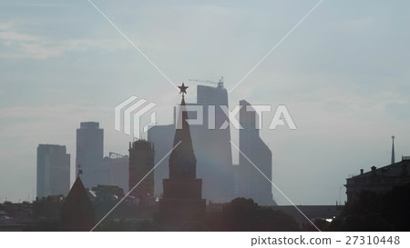 Tower Kremlin on a background of skyscrapers 27310448