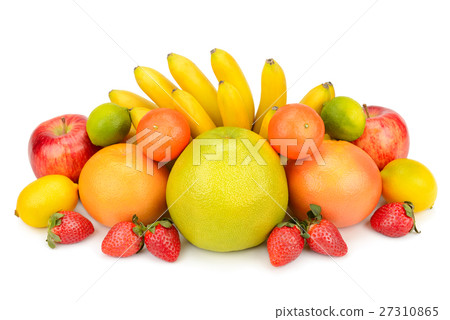 fruit set isolated on a white background fruit set isolated on a white background 27310865