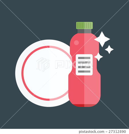 Bottle template tableware container vector 27312890