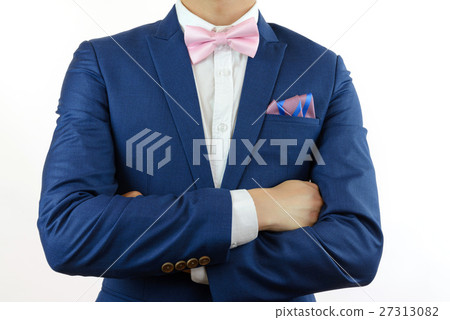 man in blue suit bowtie, pocket square man in blue suit bowtie, pocket square 27313082