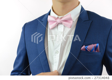 man in blue suit bowtie, pocket square man in blue suit bowtie, pocket square 27314048