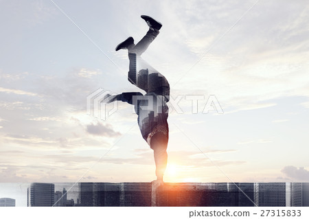 B-boy performing some moves 27315833