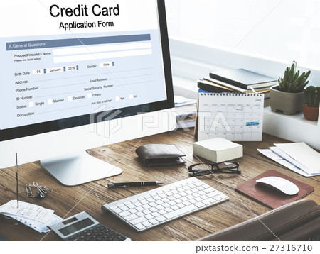 Credit Card Application Form Concept Credit Card Application Form Concept 27316710