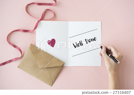 Celebration Card Writing Concept Celebration Card Writing Concept 27316807