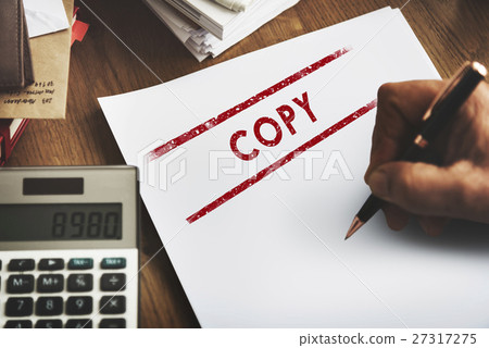 Copy Duplicate Print Scan Transcript Counterfoil Concpet 27317275