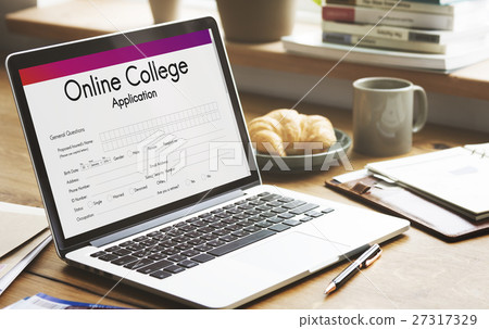 Online Collage Application Document Form Concept Online Collage Application Document Form Concept 27317329