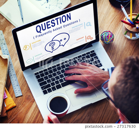 FAQs Customer Service Icon Concept 27317630