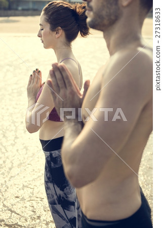 Yoga Meditation Concentration Peaceful Serene Relaxation Concept Yoga Meditation Concentration Peaceful Serene Relaxation Concept 27318633
