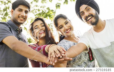 Indian Ethnicity Park Companionship Friend Concept 27319185