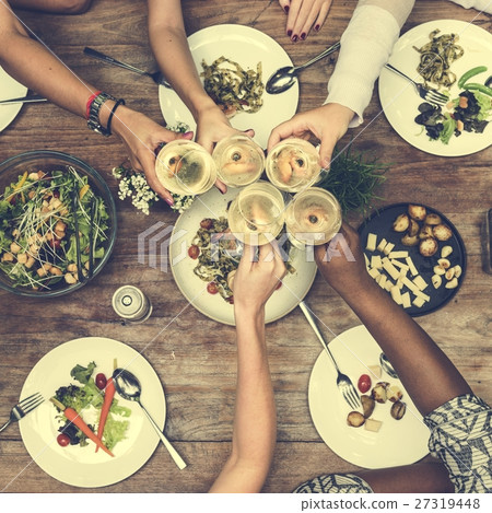 Women Communication Dinner Together Concept 27319448