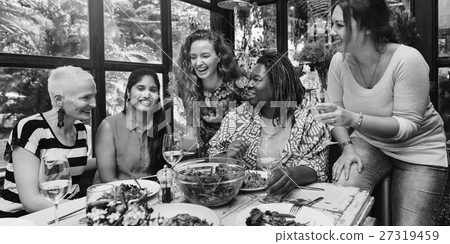 Women Communication Dinner Together Concept 27319459