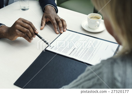 Business Discussion Talking Deal Concept 27320177