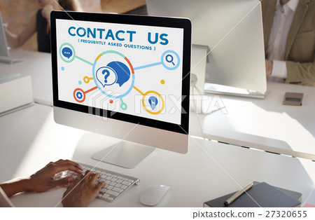 Help Question Contact us Information Concept 27320655