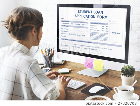 Student Loan Application Form Concept 27320708