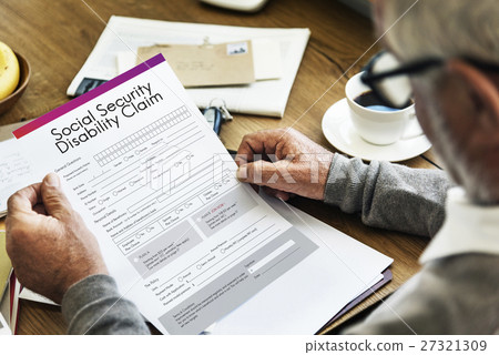 Social Security Disability Claim Concept Social Security Disability Claim Concept 27321309