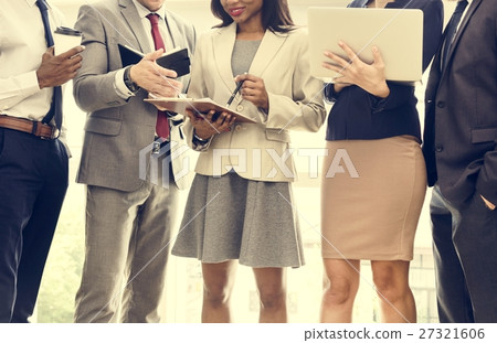 Business Team Working Research Planning Concept Business Team Working Research Planning Concept 27321606