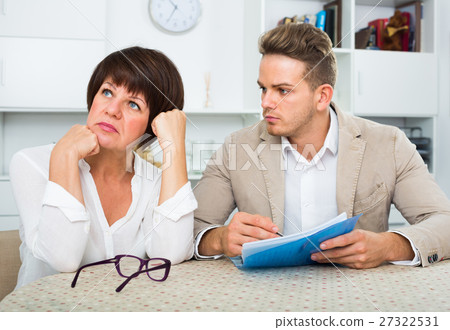 Ordinary woman has discontentedly turned away Ordinary woman has discontentedly turned away 27322531