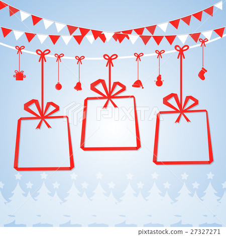 Merry Christmas and Happy New Year postcard. Merry Christmas and Happy New Year postcard. 27327271