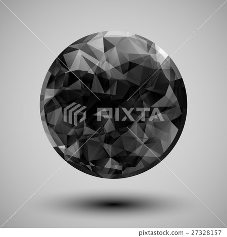 low poly circular shape low poly circular shape 27328157