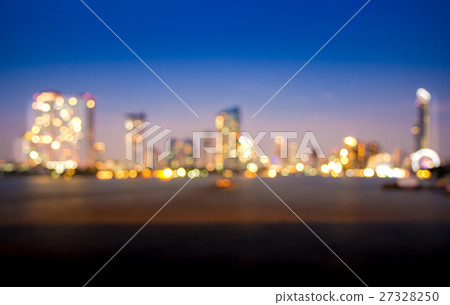 Bokeh of View Commercial building in Bangkok city Bokeh of View Commercial building in Bangkok city 27328250