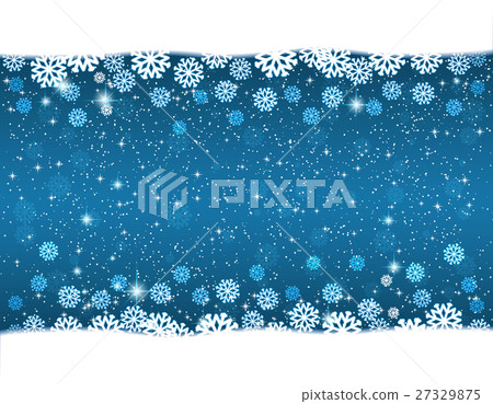 Christmas blue background with snowflakes and star - Stock Illustration ...