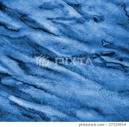 Abstract blue watercolor on paper texture  27329914