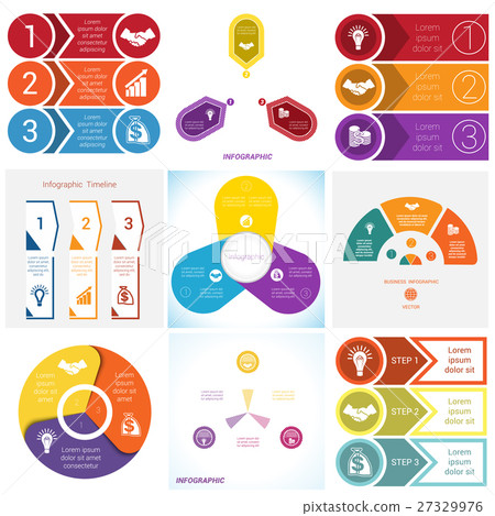Infographics Elements. Template 3 positions. Infographics Elements. Template 3 positions. 27329976