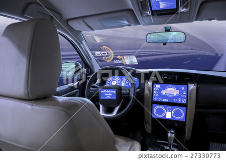 Driver's seat of car and HUD 27330773