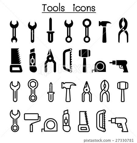 Repair tools icon set - Stock Illustration [27330781] - PIXTA