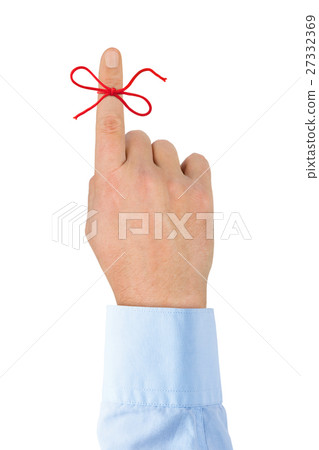Red bow on finger 27332369