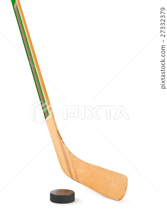 Ice hockey stick and puck Ice hockey stick and puck 27332379