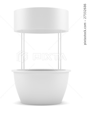 White round POS POI advertising retail stand 27332686