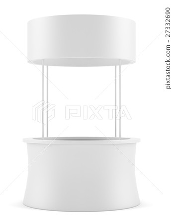 White round POS POI advertising retail stand 27332690