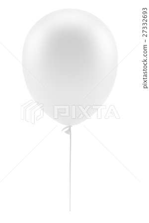 White balloon, isolated 27332693