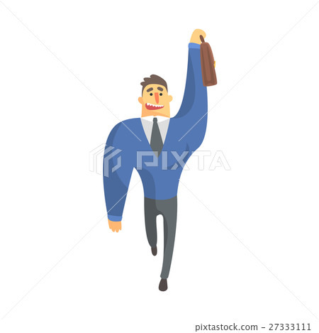 Businessman Top Manager In A Suit Catching Taxi 27333111