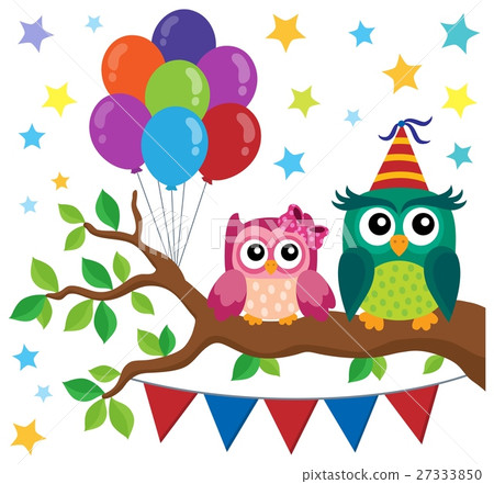 Party owls theme image 6 27333850