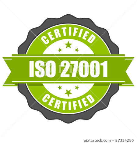 ISO 27001 standard certificate badge  27334290