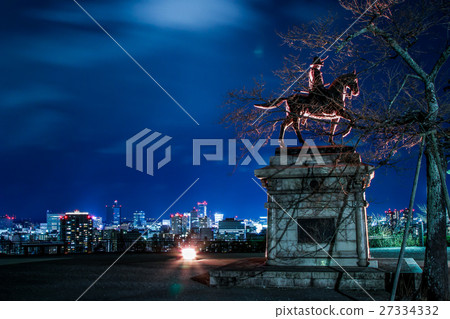 Night view in Sendai city Night view in Sendai city 27334332