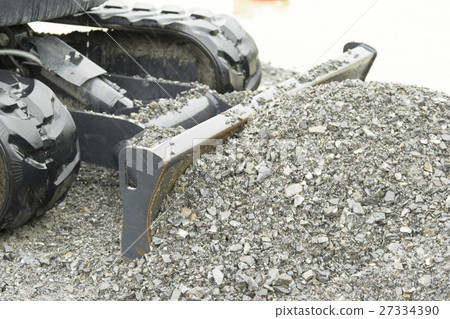 Construction site road construction work vehicle working car micro shovel Construction site road construction work vehicle working car micro shovel 27334390