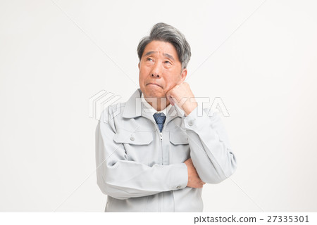 Senior man working clothes 27335301