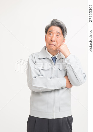 Senior man working clothes Senior man working clothes 27335302