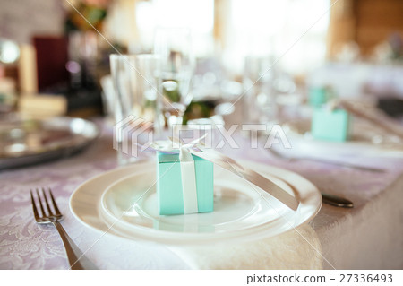 Wedding table appointments with beautiful decor 27336493
