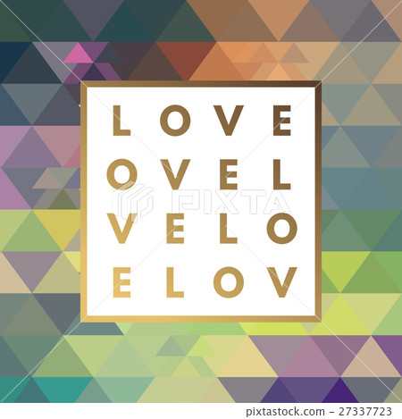 Romantic logo in frame 27337723