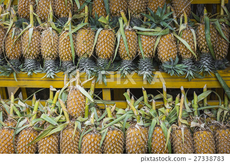 Fresh pineapple in local market in Kandy,Sri Lanka 27338783