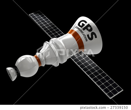 GPS satellite. Wireless satellite technology.  27339150