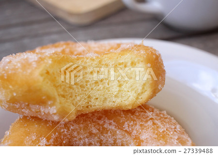 Donut with coffee cup Donut with coffee cup 27339488