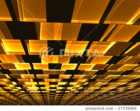 Ceiling tiles - Abstract digitally generated image Ceiling tiles - Abstract digitally generated image 27339966