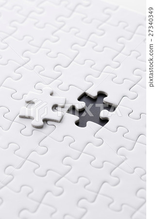 White jigsaw puzzle White jigsaw puzzle 27340349